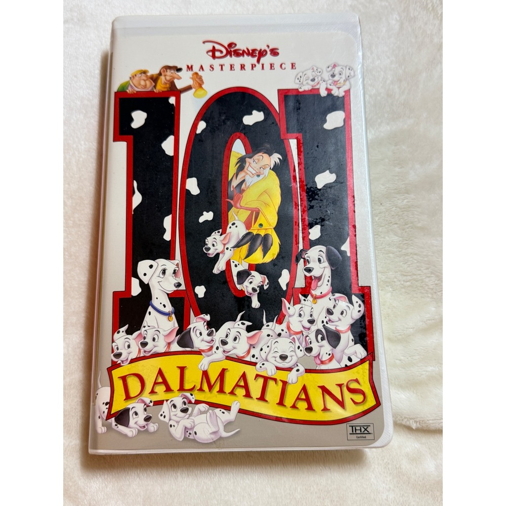 Disney Masterpiece Collection 101 Dalmatians VHS THX Certified Clamshell Case